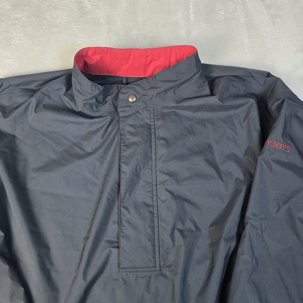 Footjoy Dryjoys Pullover Men’s Lg Black 1/4 Zip Long Sleeve Windbreaker Pullover - Picture 3 of 10